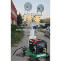 400W*2 Hand Elevating Frame Electric Mobile Light Tower (FZM-400A)